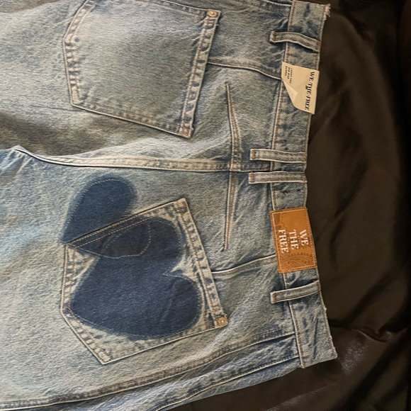 We the free good luck heart jeans by Free People in size 28 - Picture 6 of 7